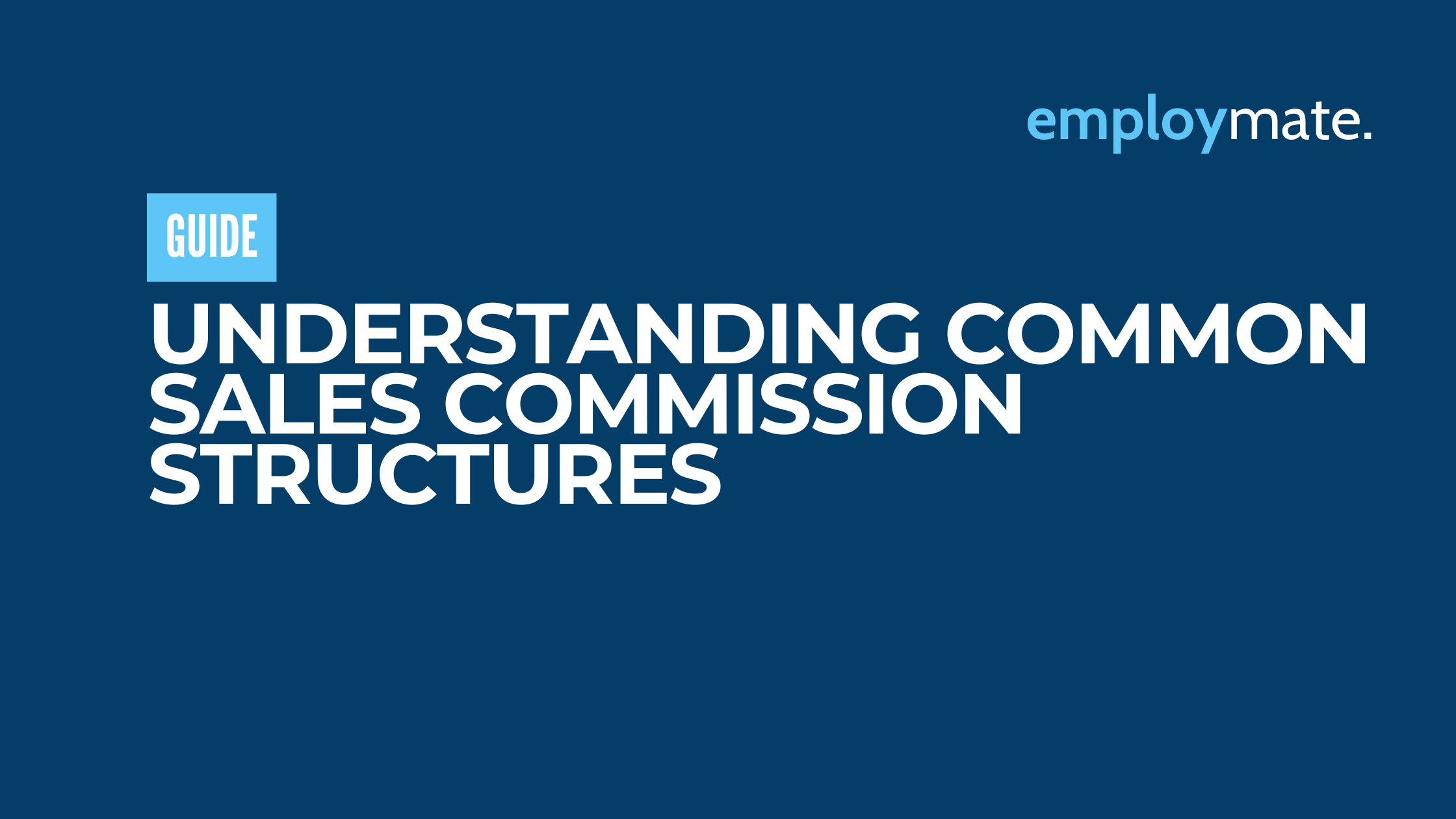 Understanding Common Sales Commission Structures